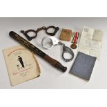 Policing Interest - a 19th century police man's ebonised truncheon,
