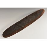 Tribal Art - an Australian Aboriginal arragong parrying shield,