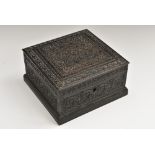 An Anglo-Indian ebony box,
