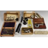 An interesting collection of scientific, drawing and optical instruments,