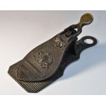 An early Victorian brown patinated bronze patent desk clip, Merry, Phipson & Parker's Letter Clip,