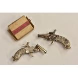 A pair of Austrian miniature pistols, 2mm calibre,