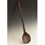 Tribal Art - a spatulate club or paddle, probably African, 55.