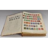 Stamps - Old Imperial Postage Stamp album, 1st edition packed album, QV - 1924,