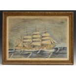 French Marine School (early 20th century) Sailing Ship,