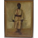 Lady Utica Celestina Beecham (née Welles) Portrait of a North African Boy signed, oil on canvas,