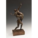 Grand Tour School (late 19th century), a brown patinated bronze, The Rape of Proserpina,