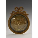 A 19th century numismatic connoisseur's roundel,