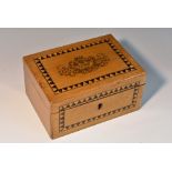 A late 19th century French rectangular stately tourist's souvenir box,