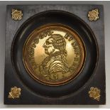 A 19th century numismatic connoisseur's roundel, after the obverse of a Louis XVI coin,