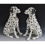 A pair of Beswick Dalmatian fireside dog models, pattern number 2271,