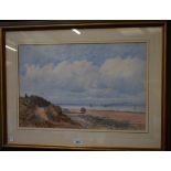 Parsons Norman Lowestoft, North Dean signed, dated 1875, watercolour, 34cm x 51.