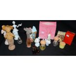 Vintage Perfumes - Avon novelty perfume bottles including ladies, Pierrot, animals,