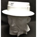 A Qualitas ceramic head of Bing Crosby, white glaze,