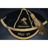 Sport - Rugby Football Union - a cap, Wasps Wanderers 1957-58,