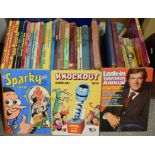 Books and Juvenalia - 1950's and later annuals, including Rupert Bear, Sparky, Dandy, Beezer,