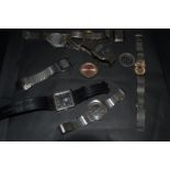 Watches - gentleman's watches and straps, approx eight including Skagen of Denmark, Timex,