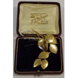 ****WITHDRAWN****A 9ct Gold articulated brooch by Geoffrey G Bellamy,