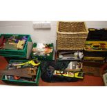 Tools -hand saws, oil stones, screwdrivers, garden trowels, spanners, etc.