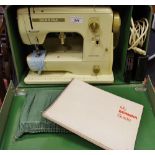 A Bernina Minimatic sewing machine, cased.