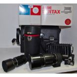 Photography - An Asahi Pentax Takumar 1:4/300 lens (cased); a Takumar 1:3.