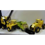 Juvenalia - a Tonka crane, a Tonka dumper truck, a Tonka xmb 975 (3).