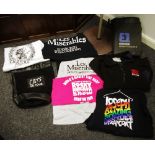 Music / Theatre interest - various band/ staff merchandise, from the Rocky Horror Show, Cats,