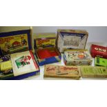 Juvenalia - Bayko Meccano, Subbuteo, "00" scale players, nets, etc, Oxo tin with Meccano contents,