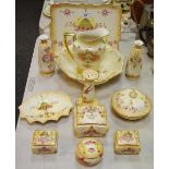 Crown Devon - Other Blush Ivory Ceramics, including dressing table set, trinket pots and covers,