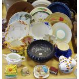 Ceramics - assorted plates, dishes etc. including Royal Crown Derby; Pendelfin; Lilliputt etc.