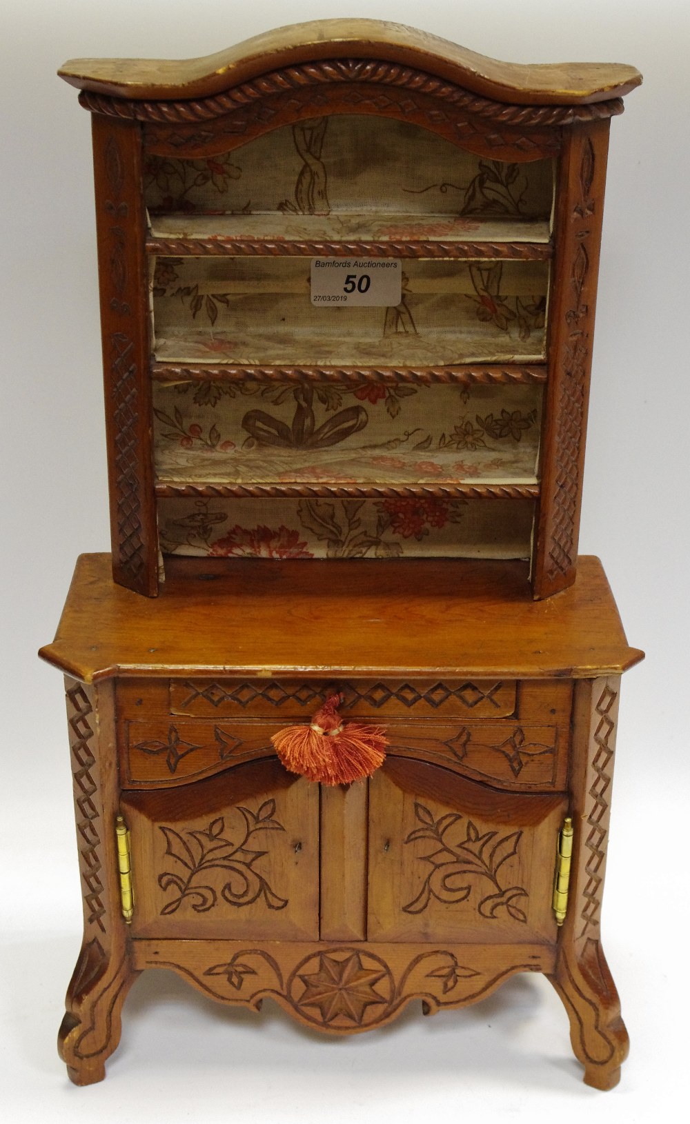 Miniature Furniture - a Continental dresser,