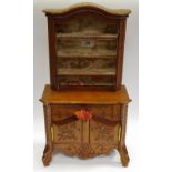 Miniature Furniture - a Continental dresser,