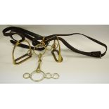 Equestrian - Tack, a decorative bit and stirrups.