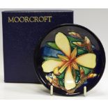 A Moorcroft Panache pattern pin dish designed by Rachel Bishop ,