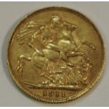 A 1911 Gold Sovereign