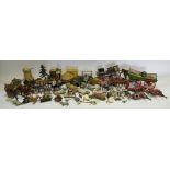 Toys - Britains, various play worn farmyard animals, vehicles and various activities.