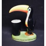 Advertising - a Guinness Toucan ceramic table lamp base, 21cm high,