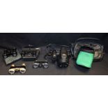 Cameras and Optical Equipment - a Lumix FZ48 digital camera; a pair of Jena opera glasses;