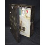 Railway/Medical Interest - an LMS Ambulance Stores First Aid box, painted metal, with contents,