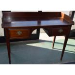 A George III mahogany side table,