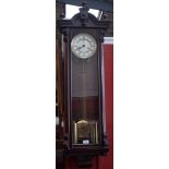 A 20th century mahogany cased Vienna type wall clock, 16cm dial marked 'Made In Germany',