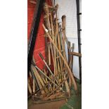 Garden Tools - scythe; sickle; rake; lawn edgers; loppers; forks; mattock;