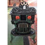 A 20th century cast metal stove,