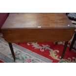 A 19th century mahogany Pembroke table,