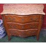 A 19th century kingwood and gilt metal mounted commode,