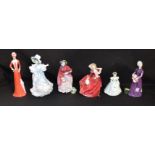 A Royal Doulton Figures, Dolly Vardon, HN1514; others, Forget-Me-Nots,