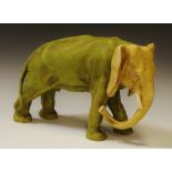 A Royal Dux model of an elephant, impressed model no.1002, c.