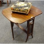 A mahogany Sutherland table;
