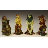 A set of four Wade 'British Myths and Legends' figures, saint George, The Green Man, Puck,