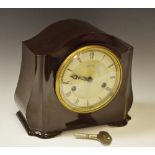 An early 20th century Smiths Bakelite mantel clock.